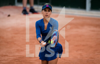 2021-05-25 - Irina Bara of Romania in action during the first qualifications round at the Roland-Garros 2021, Grand Slam tennis tournament, Qualifying, on May 25, 2021 at Roland-Garros stadium in Paris, France - Photo Rob Prange / Spain DPPI / DPPI - ROLAND-GARROS 2021, GRAND SLAM TENNIS TOURNAMENT - INTERNATIONALS - TENNIS