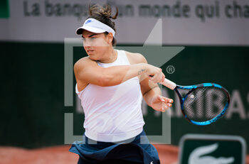 2021-05-26 - Ana Konjuh of Croatia in action during the second qualifications round at the Roland-Garros 2021, Grand Slam tennis tournament, Qualifying, on May 26, 2021 at Roland-Garros stadium in Paris, France - Photo Rob Prange / Spain DPPI / DPPI - ROLAND-GARROS 2021, GRAND SLAM TENNIS TOURNAMENT - INTERNATIONALS - TENNIS