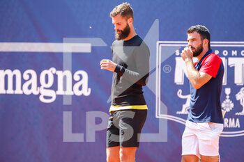 2021-05-27 - Romain Arneodo and Benoit Paire during double tennis match ATP 250 - ATP 250 EMILIA ROMAGNA OPEN 2021 - INTERNATIONALS - TENNIS