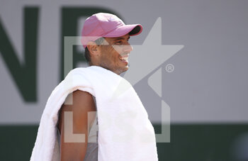 2021-05-29 - Rafael Nadal of Spain during practice ahead of the French Open 2021, a Grand Slam tennis tournament at Roland-Garros stadium on May 29, 2021 in Paris, France - Photo Jean Catuffe / DPPI - ROLAND-GARROS 2021, GRAND SLAM TENNIS TOURNAMENT - INTERNATIONALS - TENNIS