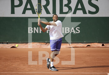 2021-05-29 - Jo-Wilfried Tsonga of France during practice ahead of the French Open 2021, a Grand Slam tennis tournament at Roland-Garros stadium on May 29, 2021 in Paris, France - Photo Jean Catuffe / DPPI - ROLAND-GARROS 2021, GRAND SLAM TENNIS TOURNAMENT - INTERNATIONALS - TENNIS