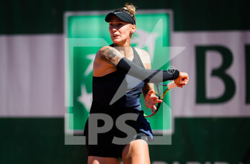 2021-05-31 - Polona Hercog of Slovenia during the first round of the Roland-Garros 2021, Grand Slam tennis tournament on May 31, 2021 at Roland-Garros stadium in Paris, France - Photo Rob Prange / Spain DPPI / DPPI - ROLAND-GARROS 2021, GRAND SLAM TENNIS TOURNAMENT - INTERNATIONALS - TENNIS