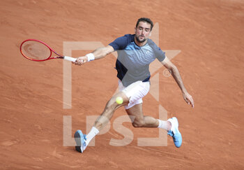 2021-06-03 - Marin Cilic of Croatia during day 5 of the French Open 2021, Grand Slam tennis tournament on June 3, 2021 at Roland-Garros stadium in Paris, France - Photo Jean Catuffe / DPPI - ROLAND-GARROS 2021, GRAND SLAM TENNIS TOURNAMENT - INTERNATIONALS - TENNIS