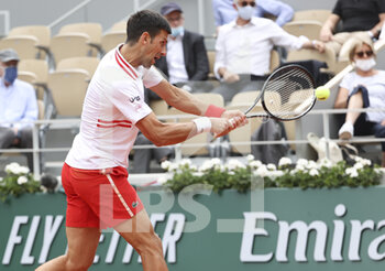 2021-06-07 - Novak Djokovic of Serbia during day 9 of the French Open 2021, Grand Slam tennis tournament on June 7, 2021 at Roland-Garros stadium in Paris, France - Photo Jean Catuffe / DPPI - ROLAND-GARROS 2021, GRAND SLAM TENNIS TOURNAMENT - INTERNATIONALS - TENNIS