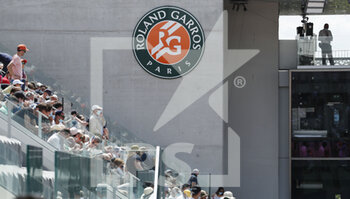 2021-06-09 - Illustration Logo during the Roland-Garros 2021, Grand Slam tennis tournament on June 9, 2021 at Roland-Garros stadium in Paris, France - Photo Nicol Knightman / DPPI - ROLAND-GARROS 2021, GRAND SLAM TENNIS TOURNAMENT - INTERNATIONALS - TENNIS