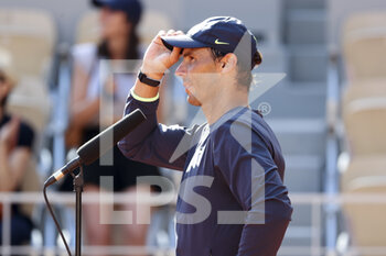 2021-06-09 - Rafael Nadal of Spain interviewed on-court after his victory during day 11 of the French Open 2021, Grand Slam tennis tournament on June 9, 2021 at Roland-Garros stadium in Paris, France - Photo Jean Catuffe / DPPI - ROLAND-GARROS 2021, GRAND SLAM TENNIS TOURNAMENT - INTERNATIONALS - TENNIS