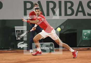 2021-06-09 - Novak Djokovic of Serbia during day 11 of the French Open 2021, Grand Slam tennis tournament on June 9, 2021 at Roland-Garros stadium in Paris, France - Photo Jean Catuffe / DPPI - ROLAND-GARROS 2021, GRAND SLAM TENNIS TOURNAMENT - INTERNATIONALS - TENNIS