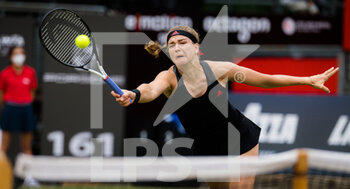 2021-06-15 - Karolina Muchova of the Czech Republic in action against Veronika Kudermetova of Russia during the first round of the 2021 bett1open WTA 500 tennis tournament on June 15, 2021 at Rot-Weiss Tennis Club in Berlin, Germany - Photo Rob Prange / Spain DPPI / DPPI - 2021 BETT1OPEN WTA 500 TENNIS TOURNAMENT - INTERNATIONALS - TENNIS