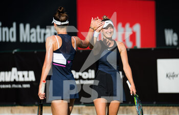 2021-06-18 - Marketa Vondrousova of the Czech Republic and Veronika Kudermetova of Russia in action during the doubles at the 2021 bett1open WTA 500 tennis tournament on June 18, 2021 at Rot-Weiss Tennis Club in Berlin, Germany - Photo Rob Prange / Spain DPPI / DPPI - 2021 BETT1OPEN WTA 500 TENNIS TOURNAMENT - INTERNATIONALS - TENNIS