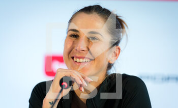 2021-06-19 - Belinda Bencic of Switzerland talks to the media after the semi-final of the 2021 bett1open WTA 500 tennis tournament on June 19, 2021 at Rot-Weiss Tennis Club in Berlin, Germany - Photo Rob Prange / Spain DPPI / DPPI - 2021 BETT1OPEN WTA 500 TENNIS TOURNAMENT - INTERNATIONALS - TENNIS