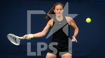 2021-06-22 - Daria Kasatkina of Russia in action against Vera Zvonariova of Russia during the first round at the 2021 Viking International WTA 500 tennis tournament on June 22, 2021 at Devonshire Park Tennis in Eastbourne, England - Photo Rob Prange / Spain DPPI / DPPI - 2021 VIKING INTERNATIONAL WTA 500 TENNIS TOURNAMENT - INTERNATIONALS - TENNIS