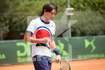 2021-06-24 - exultation of Italian player Giulio Zappieri	
 - ATP CHALLENGER MILANO 2021 - INTERNATIONALS - TENNIS