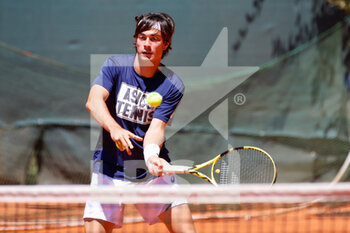 2021-06-25 - The Italian Tennis player Giulio Zeppieri training - ATP CHALLENGER MILANO 2021 - INTERNATIONALS - TENNIS