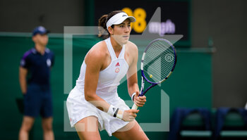 2021-06-28 - Garbine Muguruza of Spain in action against Fiona Ferro of France during the first round of The Championships Wimbledon 2021, Grand Slam tennis tournament on June 28, 2021 at All England Lawn Tennis and Croquet Club in London, England - Photo Rob Prange / Spain DPPI / DPPI - WIMBLEDON 2021, GRAND SLAM TENNIS TOURNAMENT - INTERNATIONALS - TENNIS