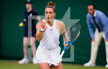 2021-07-01 - Maria Sakkari of Greece in action against Shelby Rogers of the United States during the second round of The Championships Wimbledon 2021, Grand Slam tennis tournament on June 30, 2021 at All England Lawn Tennis and Croquet Club in London, England - Photo Rob Prange / Spain DPPI / DPPI - WIMBLEDON 2021, GRAND SLAM TENNIS TOURNAMENT - INTERNATIONALS - TENNIS