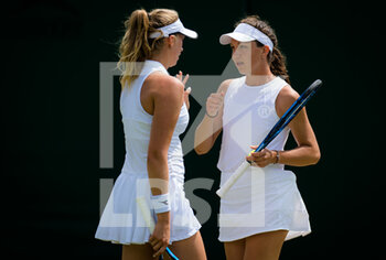 2021-07-02 - Cornelia Lister of Sweden playing doubles with Patricia Maria Tiig at The Championships Wimbledon 2021, Grand Slam tennis tournament on July 2, 2021 at All England Lawn Tennis and Croquet Club in London, England - Photo Rob Prange / Spain DPPI / DPPI - WIMBLEDON 2021, GRAND SLAM TENNIS TOURNAMENT - INTERNATIONALS - TENNIS