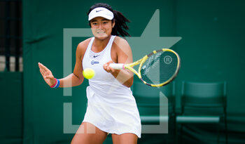 2021-07-08 - Alexandra Elara of the Philippines in action during the Juniors competition of The Championships Wimbledon 2021, Grand Slam tennis tournament on July 8, 2021 at All England Lawn Tennis and Croquet Club in London, England - Photo Rob Prange / Spain DPPI / DPPI - WIMBLEDON 2021, GRAND SLAM TENNIS TOURNAMENT - INTERNATIONALS - TENNIS