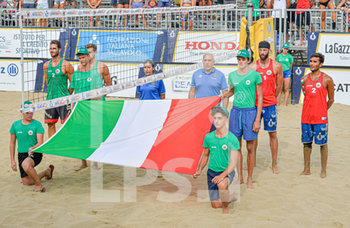 2019-09-01 - il momento del tricolore prima dell´inizio finale maschile - COPPA ITALIA MASCHILE 2019 - FINALE - BEACH VOLLEY - VOLLEYBALL