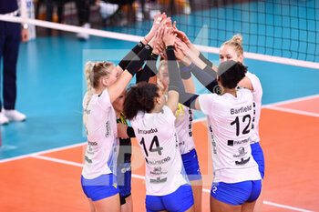 2020-12-03 - Happiness of SSC Palmberg Schwerin players - UNET E-WORK BUSTO ARSIZIO VS SSC PALMBERG SCHWERIN - CHAMPIONS LEAGUE WOMEN - VOLLEYBALL