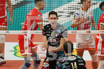2021-01-27 - roberto russo (n.12 middle-blocker sir safety conad perugia) exultation - SIR SAFETY CONAD PERUGIA VS CONSAR RAVENNA - ITALIAN CUP - VOLLEYBALL