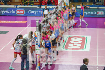 2020-01-15 - Le squadre si salutano prima della partita - IGOR GORGONZOLA NOVARA VS BOSCA S.BERNARDO CUNEO - SERIE A1 WOMEN - VOLLEYBALL