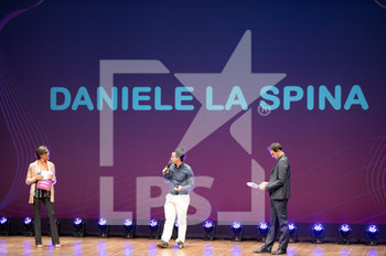 2020-09-15 - Daniele La Spina di LVF sul palco del Teatro Sociale di Bergamo - PRESENTAZIONE CAMPIONATO 2020/2021 - SERIE A1 WOMEN - VOLLEYBALL