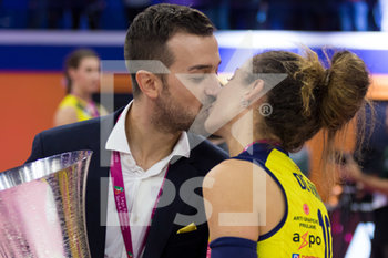 2019-11-16 - Daniele Santarelli e Monica De Gennaro (Imoco Volley Conegliano) - IMOCO VOLLEY CONEGLIANO VS IGOR VOLLEY NOVARA - WOMEN SUPERCOPPA - VOLLEYBALL