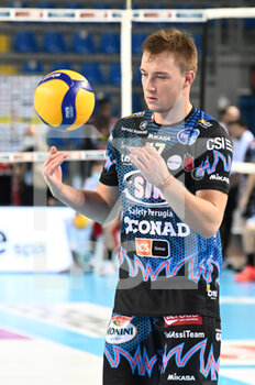 2021-02-03 - Oleh Plotnytskyi (Sir Safety Conad Perugia) - CUCINE LUBE CIVITANOVA VS SIR SAFETY CONAD PERUGIA - SUPERLEAGUE SERIE A - VOLLEYBALL