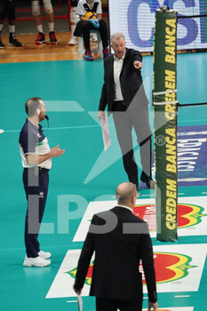 2021-03-10 - heynen vital (coach sir safety conad perugia) roberto piazza (coach power volley milano) - PLAYOFF - SIR SAFETY CONAD PERUGIA VS ALLIANZ MILANO - SUPERLEAGUE SERIE A - VOLLEYBALL
